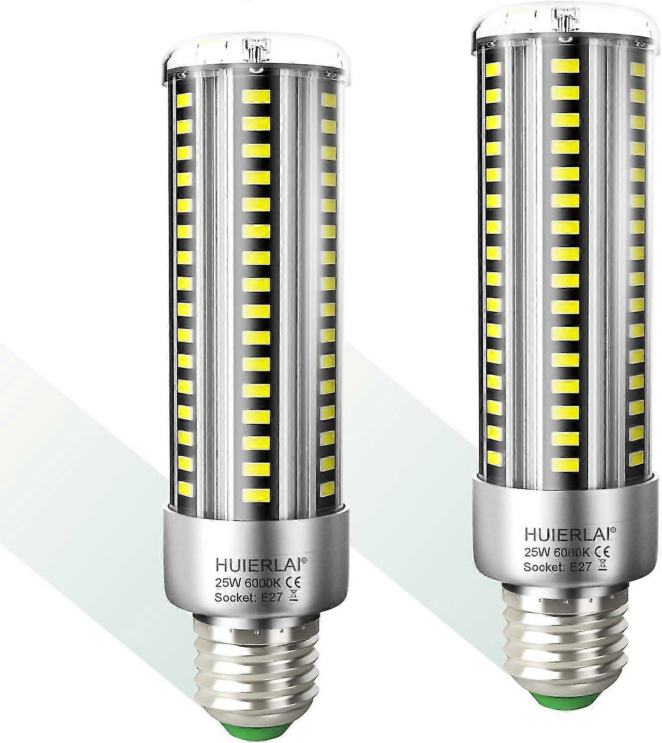2パックE27 LEDトウモロコシ電球25w昼光白色6000k 3000lm相当250w白熱電球、E27 LEDトウモロコシライトE27LEDライト非調光可能