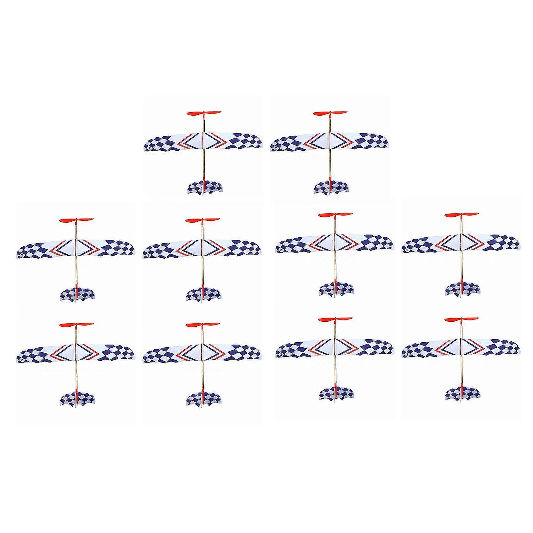 10x elastisk elastik Elastik Drevet DIY Skum Fly Model Kit Fly Pædagogisk legetøj