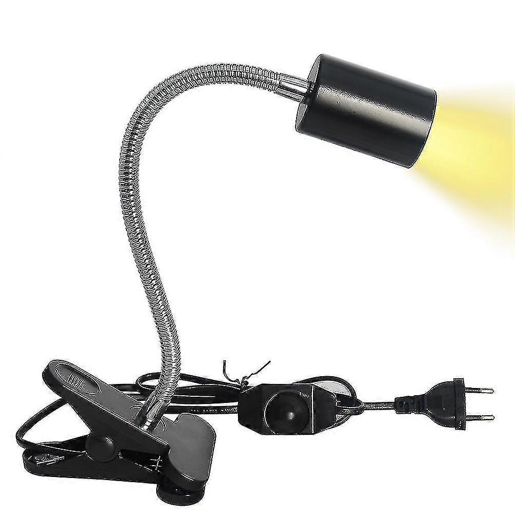 Turtle Heating Lamp Reptile Heating Lamp Uva And Uvb Amphibian Lamp Turtle Snake Aquarium With 360 Rotatable Clip(eu Plug 220v)