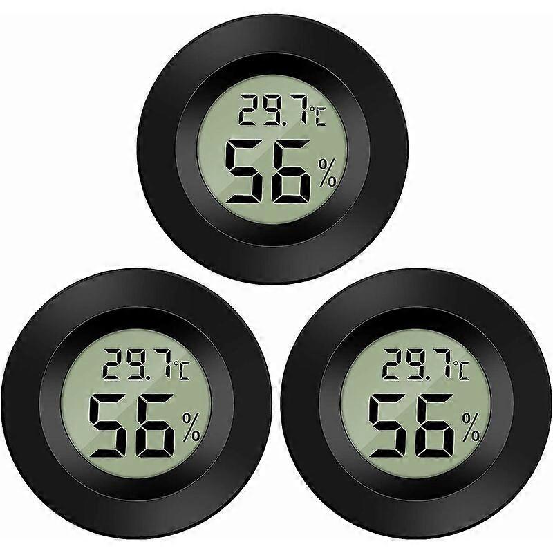 Mini Digital LCD Thermometer Hygrometer Temperature Humidity Thermometer Portable Thermo Hygrometer Indicator for Office Kitchen Humidors Incubators R