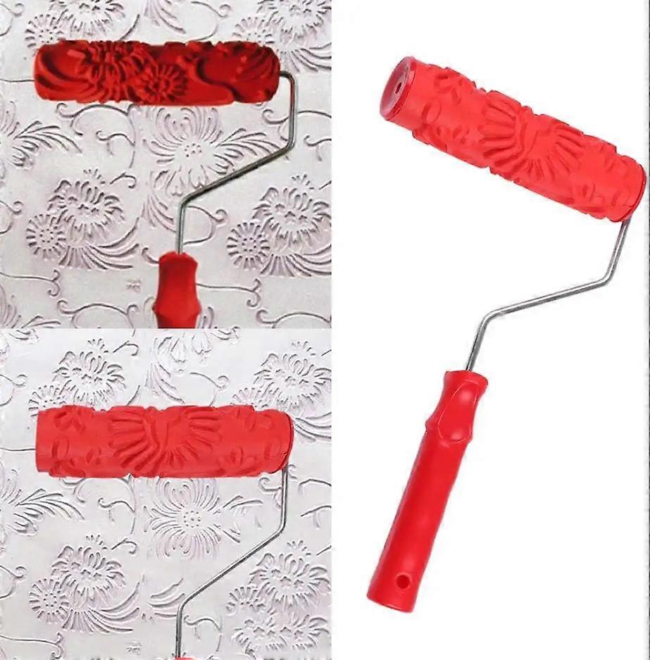 Wall Painting ToolsNew Decorative Paint Roller Brush DIY ToolsRed