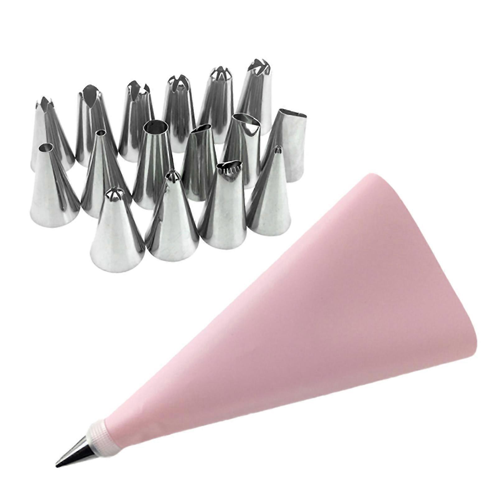 18Pcs/Set Icing Tips Non-stick DIY Creation Food Grade Cream Nozzles for Cakes KAESI