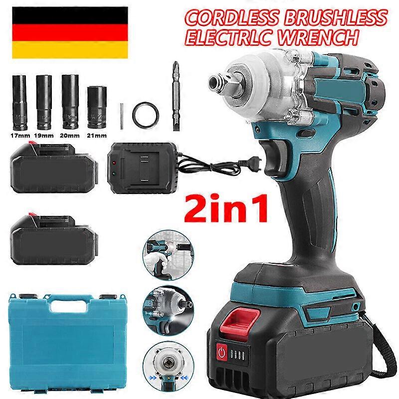 High Power Cordless Impact Wrench with Brushless Motor for Construction and Maintenance
