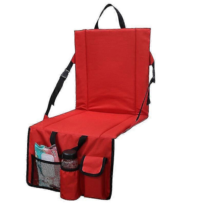Luiwoon Stadium Seats For Bleachers Stadium Chair With Back Support And Wide Padded Cushion-includes Shoulder Strap And Cup Holder