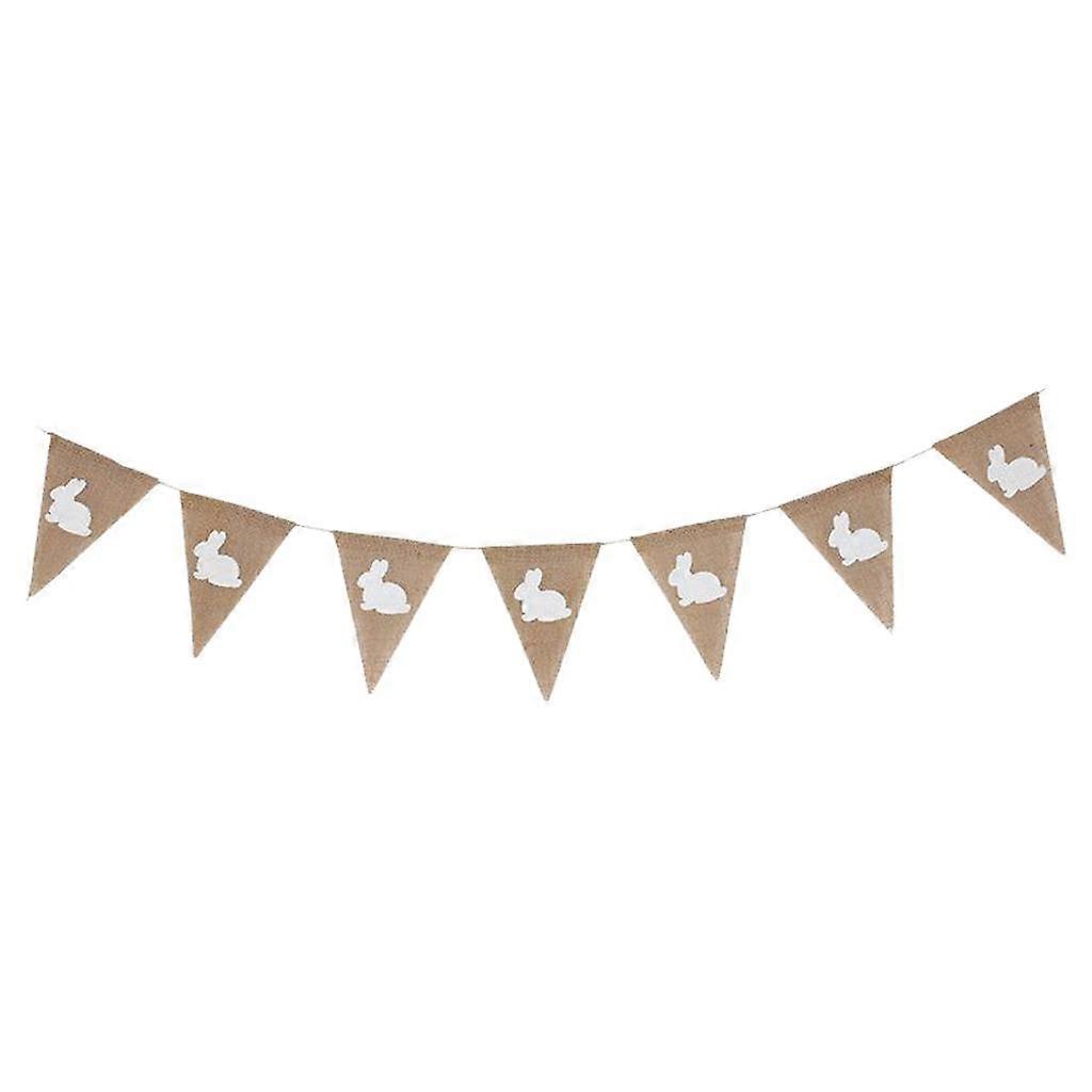 Colorful Happy Easter Banner Easter Decorations Bunting Bunny Easter Rabbit