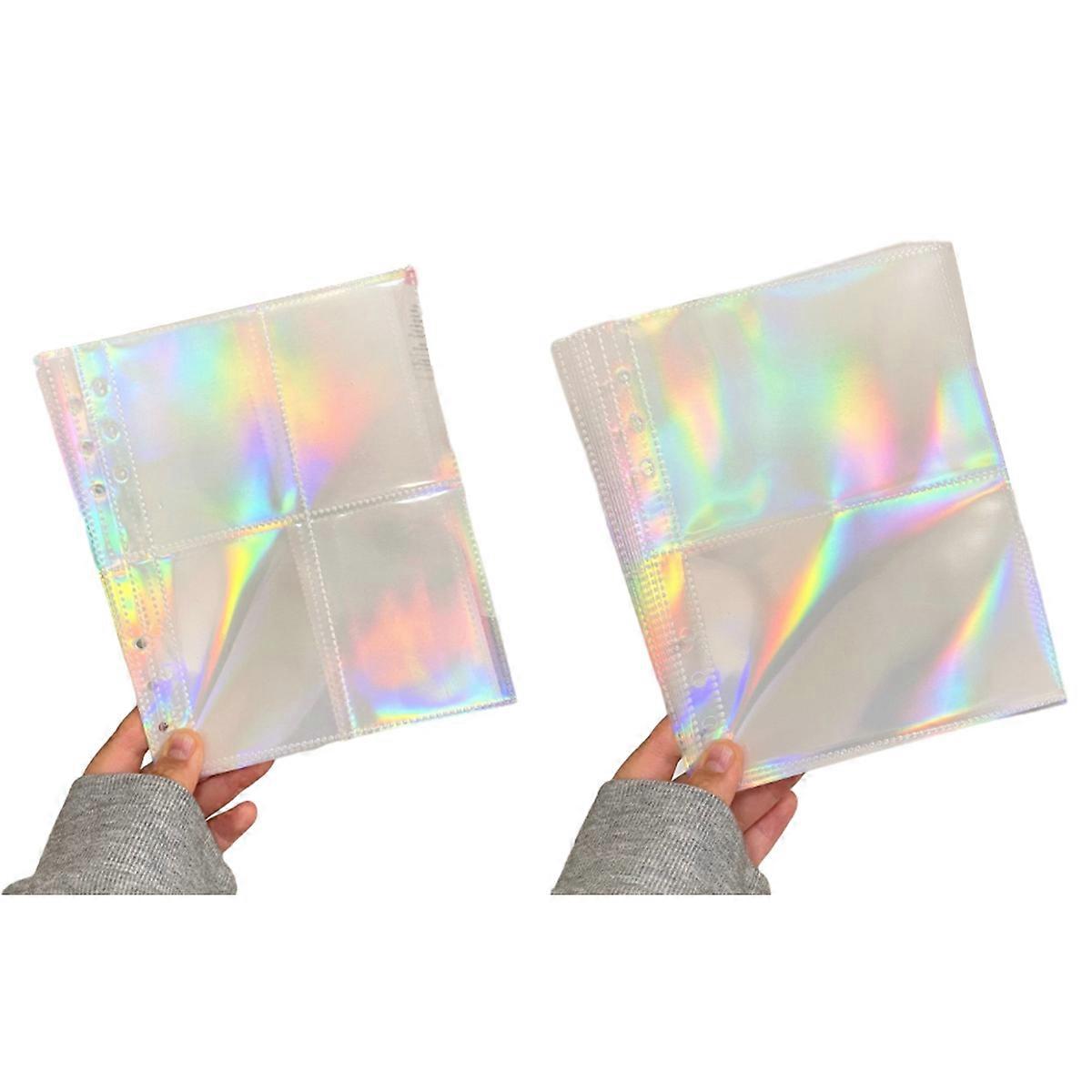 Mini Binder Pockets 3-Hole Refillable Journal Notebook Innner Daily Monthly Planner Refill Paper