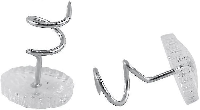 Divano Pin fisso Twist Pin Sheet Clip Transparent Head Slide Cover Fixed Pin (trasparente) (2pcs)