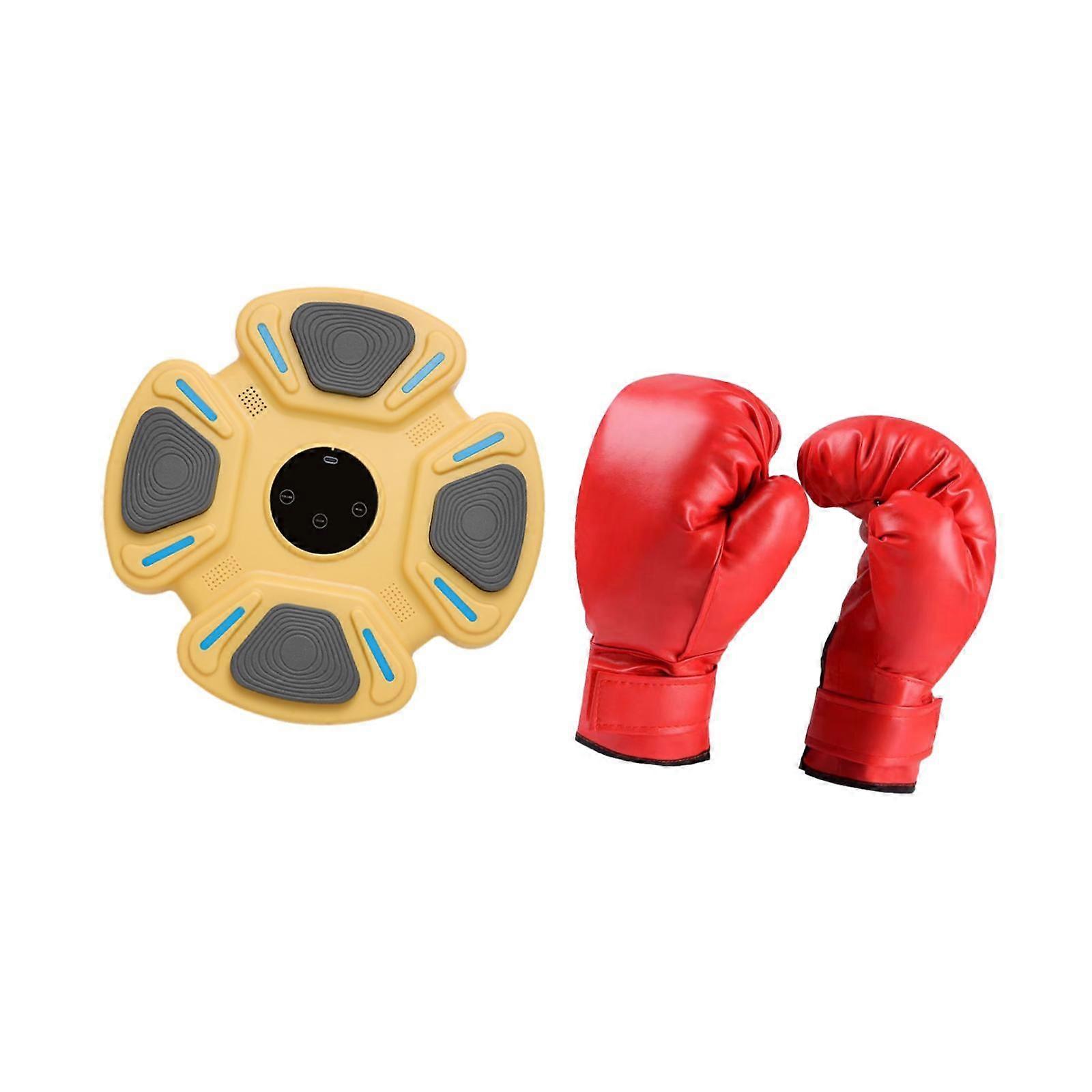 Music Boxing Training Machine Reaction Target Taekwondo Smart Boxing Trainer Yellow