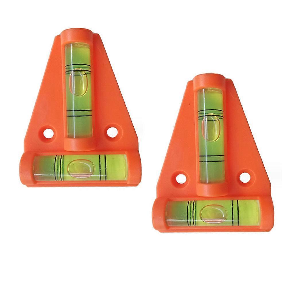 2pcs Triangle Level Leveler with Magnet,Orange