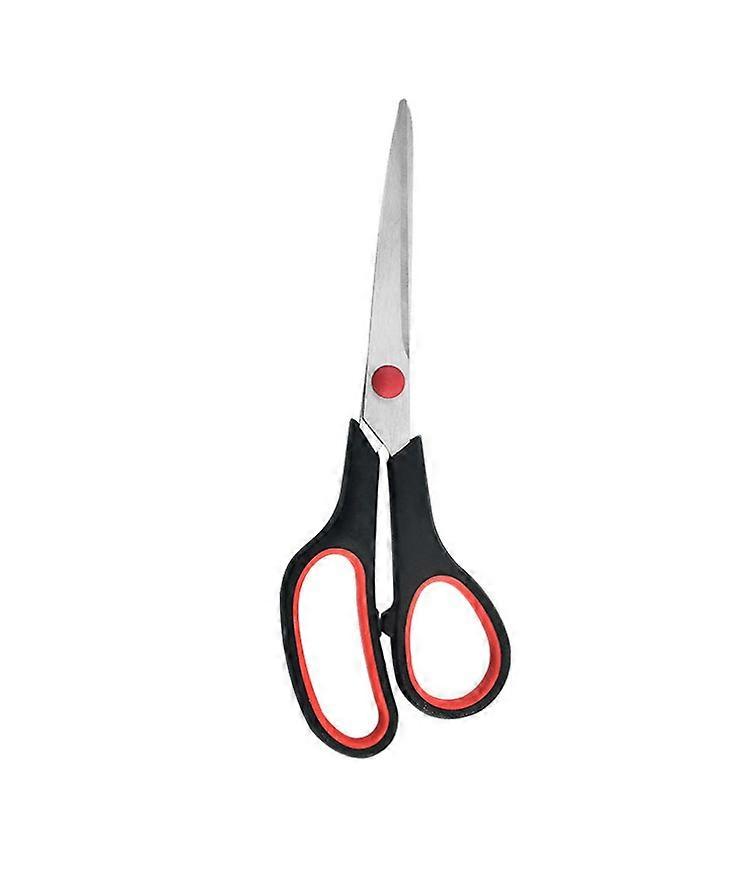 (red black) Ultra sharp titanium coated scissors with comfortable, multi-use handles