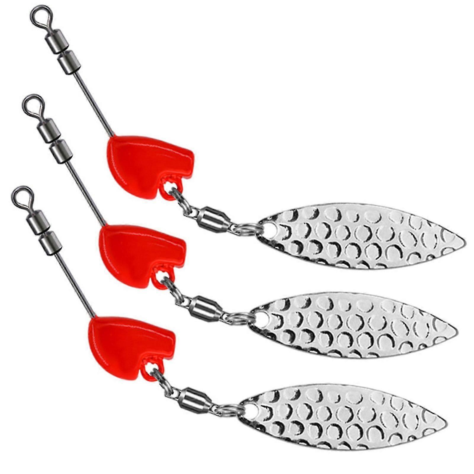 3pcs Reliable Fishing Lure Sequins Fine Workmanship Anti-hanging Bottom Accessories Practical Lead Sinker Sequins For Angling