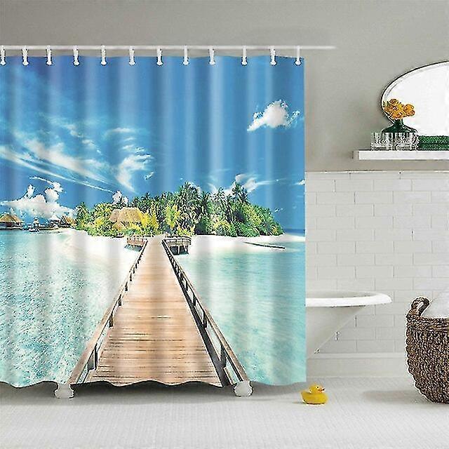 Perdele de duș Impermeabil Poliester Fabric Baie