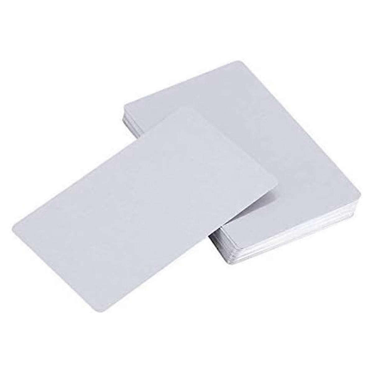 100 Pcs Blank Sublimation Metal Name Card Thick Laser Metal Name Card Printing Blank Business Card (Silver )