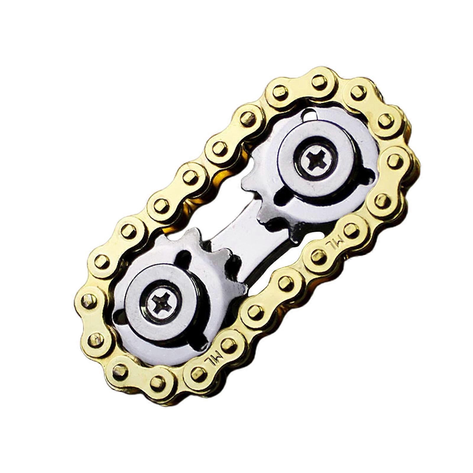 Αλυσίδα ποδηλάτου Gear Fidget Spinner Gyro ανοξείδωτο ατσάλι μεταλλικό γρανάζι w / κουτί αποθήκευσης