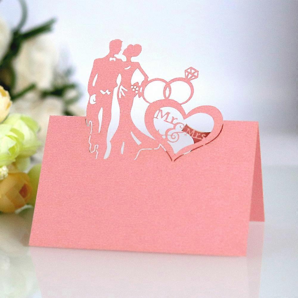 Pearlescent λέιζερ κόψτε mr &mrs τραπέζι όνομα θέση κάρτες γαμήλιο πάρτι δείπνο διακόσμηση