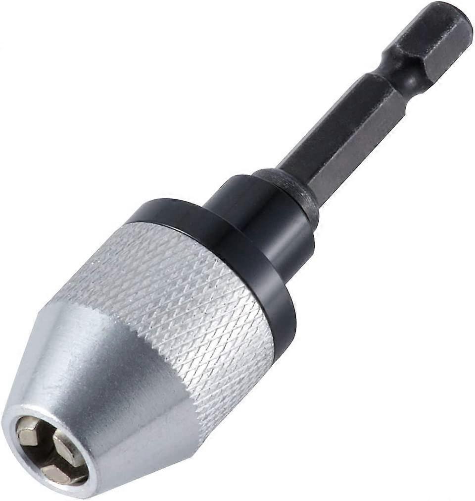 Quick Change Keyless Drill Chuck with 0.3-6.5mm Hex Shank