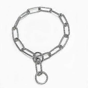 Obroża dla psa ze stali nierdzewnej Pet Training P Łańcuch Big Dog Anti-bite Naszyjnik Anti-rush Collar Teleskopowy (3szt, Srebrny)