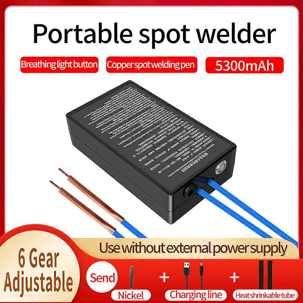 Mini Spot Welder, Handheld Spot Welder 6 Gear Adjustable Spot Welding Machine with Nickle Sheet for 18650 Battery Welding