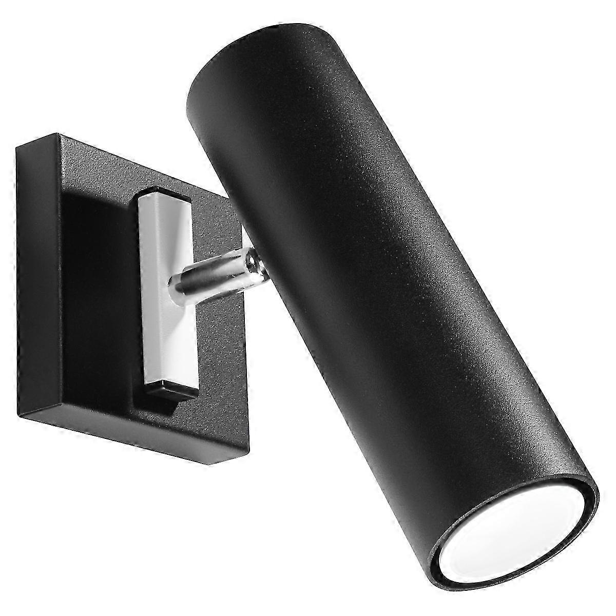 Wall lamp DIREZIONE black modern for hallway and corridor Sollux led