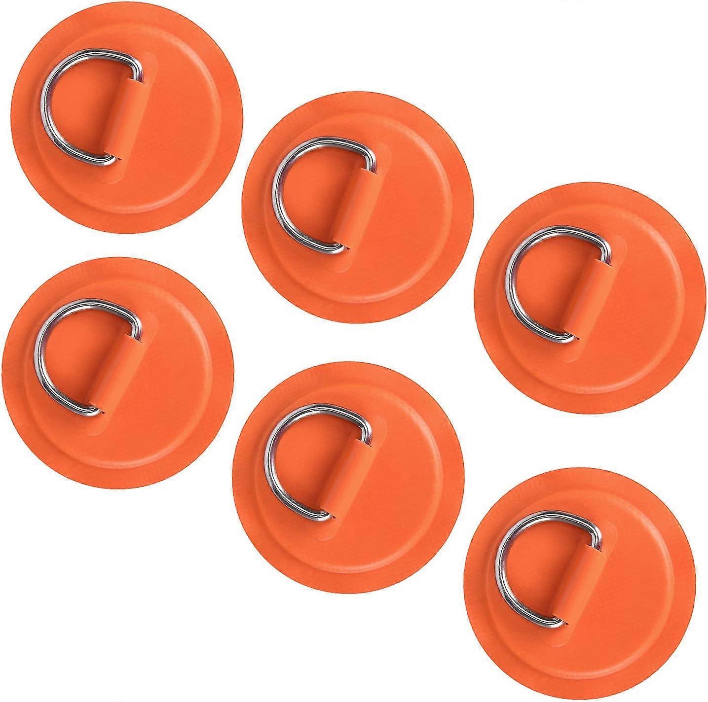Confezione da 6 toppe con anello a D in acciaio inossidabile per gommone per gommone SUP