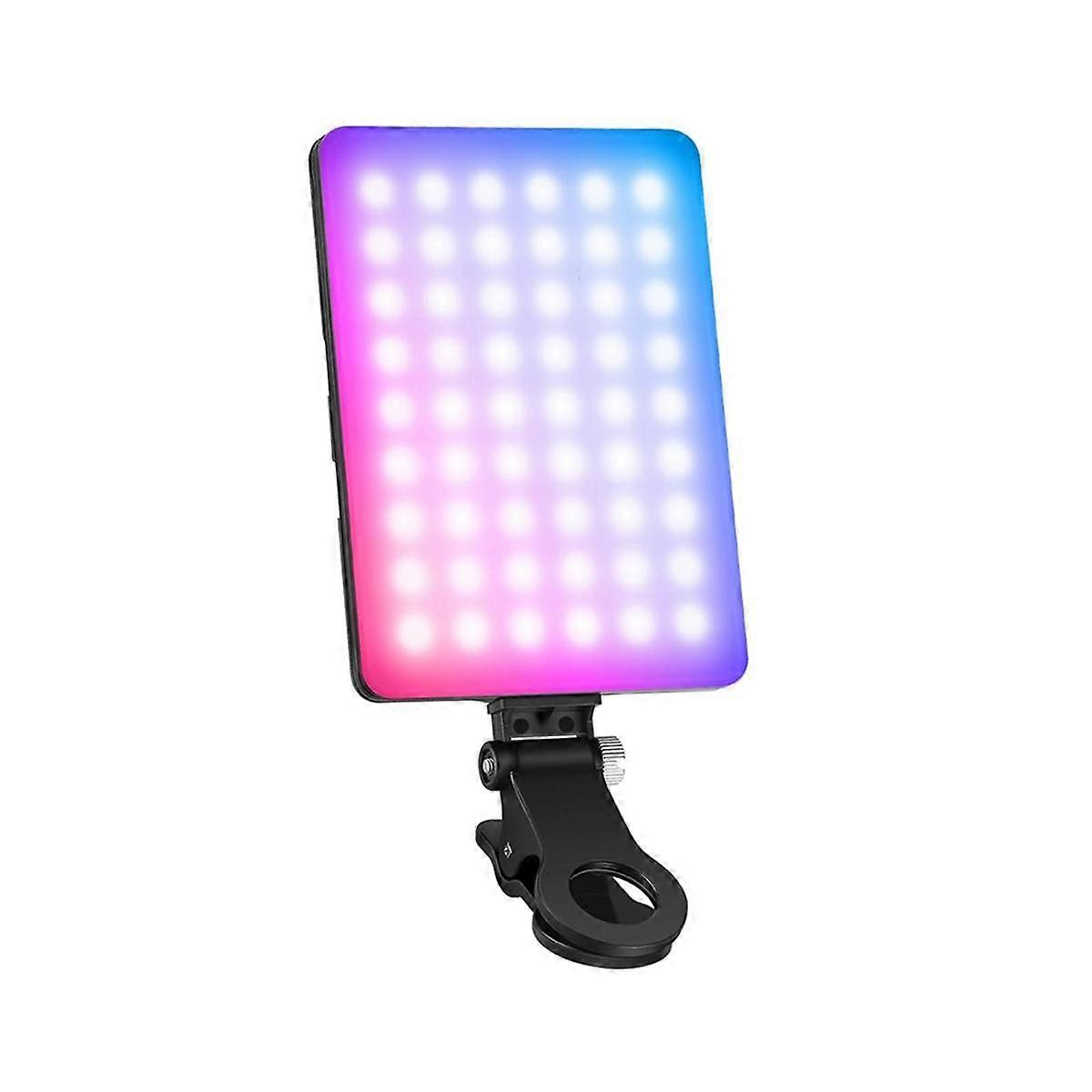 VL67C RGB Selfie Light with APP Control, 94 LED Camera Light, Portable Front & Back Phone Clip for Video Conference