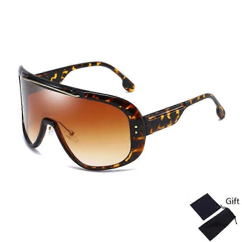 Emosnia Oversized Classic AdultoÓculos de sol adulto One Piece Brand Design Windproof Sun Glasses Sports Shield Big Frame Masculino UV400