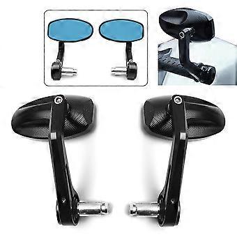 1Pair 7/8 22mm Universal CNC Motorcycle Rearview Mirrors Bar End Rearview Side Mirrors for Triumph Speed Triple Accessories