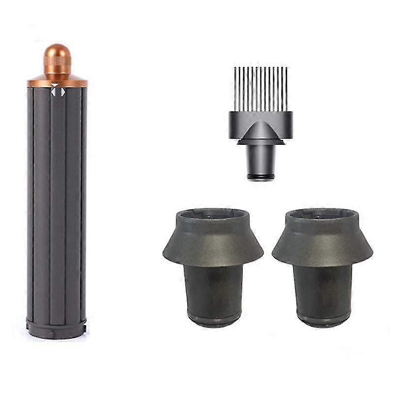 4pcs 2in1 lange Curling Barrels 40mm Adapter Wide Zahn Kamm Curl