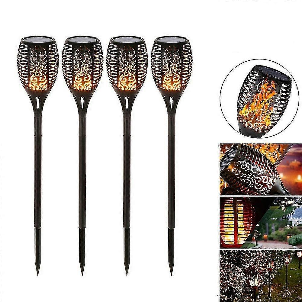 Led Solar Flame Lawn Waterproof Lamp For Garden And Landscape