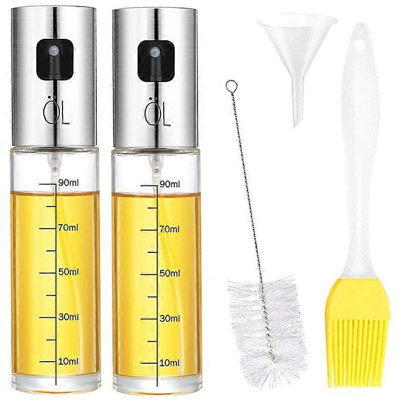 Oil Sprayer With Scale, 4 In 1 Refillable Oil And Vinegar Bottle