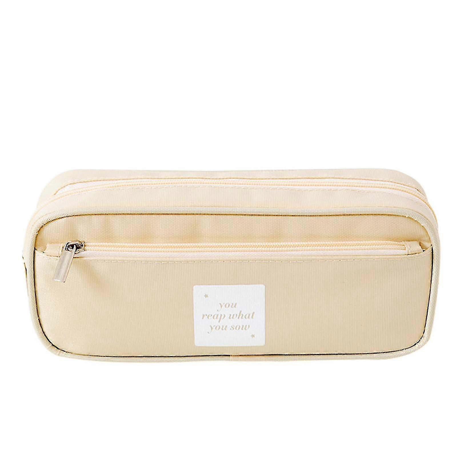 Multifunctional Nylon Pencil Case Double Layer Large Capacity Waterproof Pencil Case