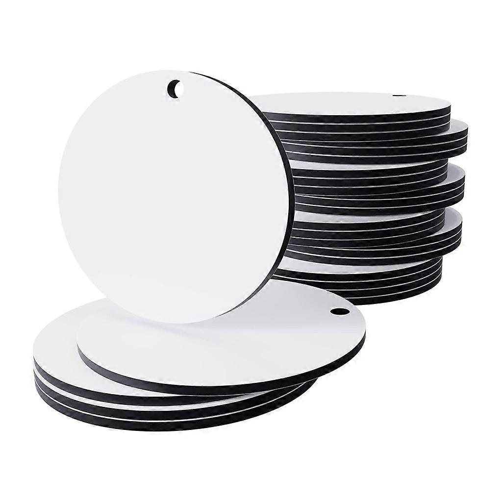 30Pieces Personalized Sublimation Blank Pendants MDF Sublimation Pendant