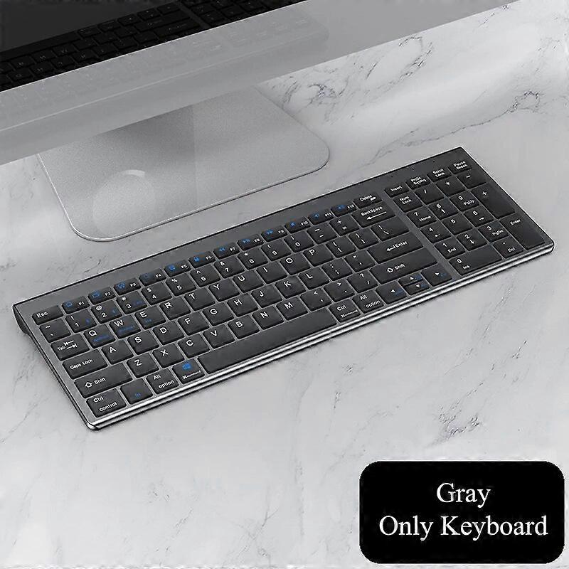 Wireless Bluetooth Keyboard Three-mode Silent Full-size Wireless Keyboard and Mouse Combo for Notebook Laptop Desktop PC Tablet