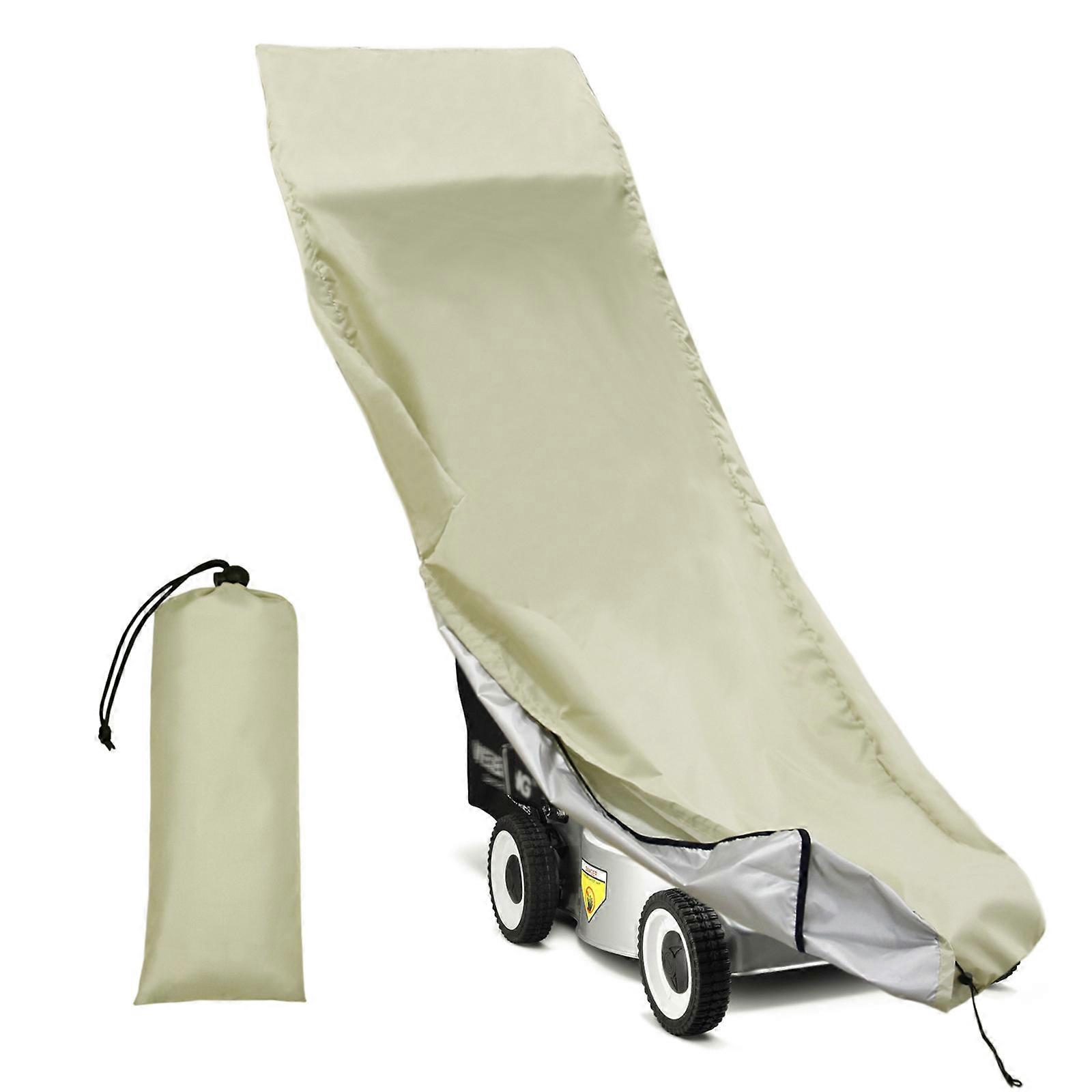 Outdoors Lawn Mower Cover, Polyester Waterproof with Drawstring