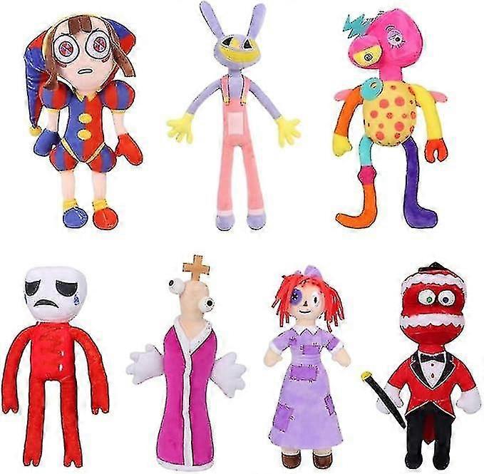 すばらしいデジタル サーカスのぬいぐるみ、テレビ ファンのギフトのための7つのPCのデジタル サーカスのぬいぐるみのおもちゃ