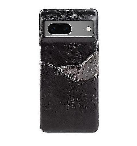 Leder Handyhülle kompatibel Google Pixel 7 Pro / Pixel 7 mit 2 Kartensteckplätzen