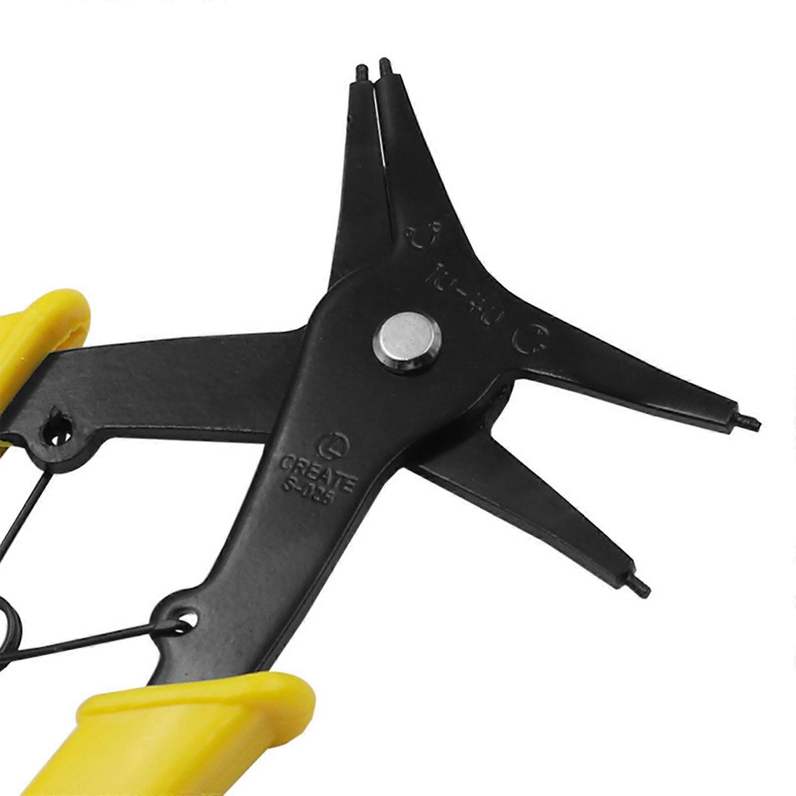 2023 New Dual-Purpose Card Spring Pliers with Lightweight and Durable Steel Material, Comfortable Handles and 10-40mm Circlip Range