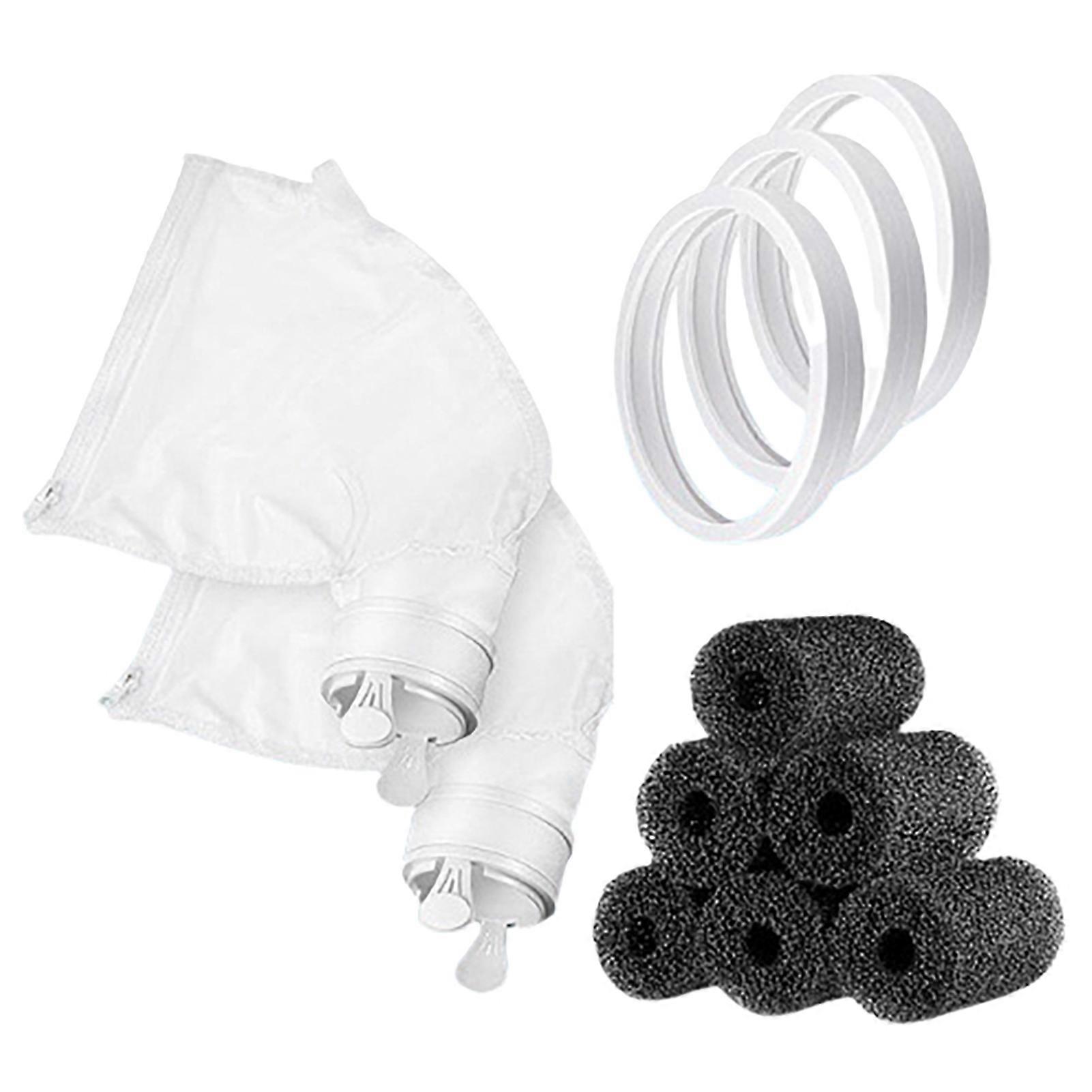 Pool Cleaner Parts Set Pool Cleaner Replacement Part All Purpose Tires Sweep Hose Scrubber Pool Maintenance Tool for Polaris 280 480 Jikaix