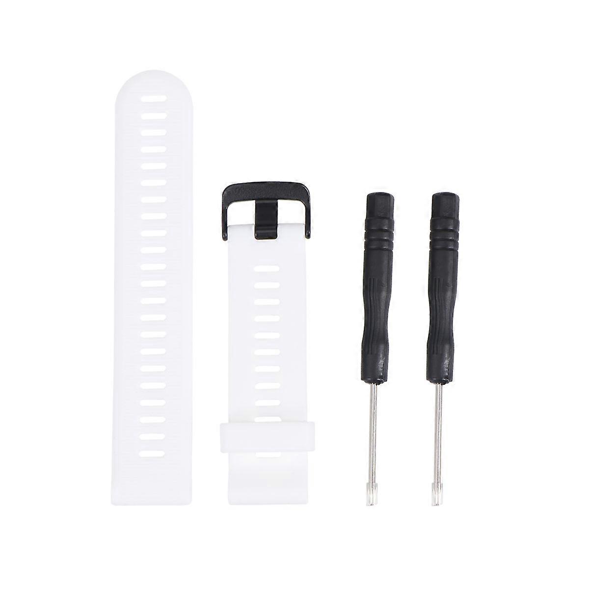 Silicone White Strap PC Hard Rubber Anti drop Protective Shell Compatible for Garmin forerunner 945 and 935