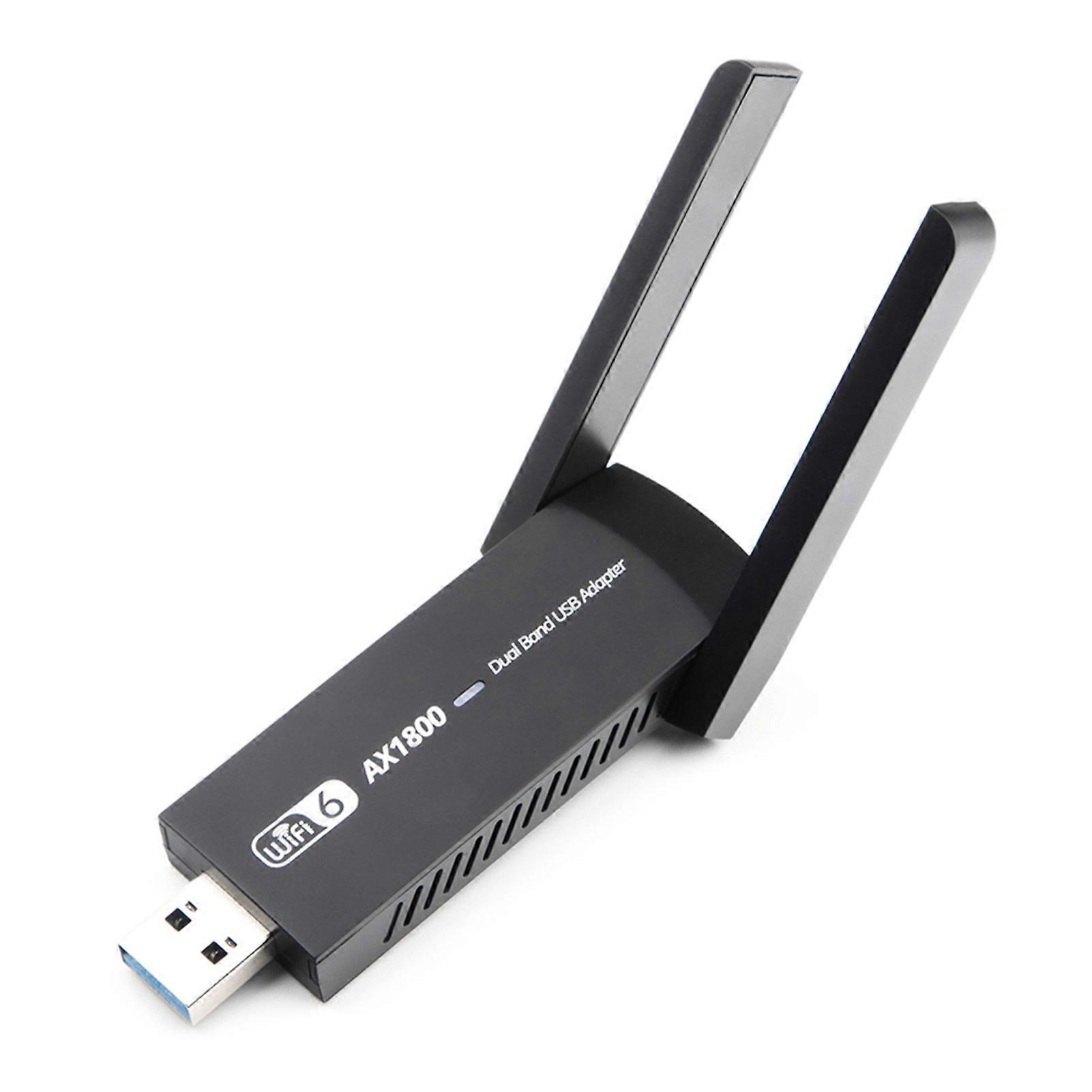 WiFi Adapter Plug Play High Speed Dual Band 2.4G/5G USB3.0 Interface Fast Connection 1800Mbps Wireless USB WiFi Adapter Computer Accessory QingHai