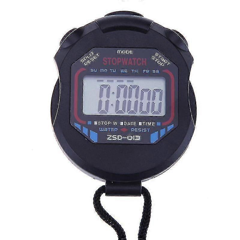 Kitchen Countdown Sports Stopwatch Handheld Digital LCD Sports Stopwatch Counter Timer with Strap