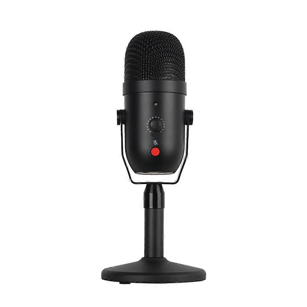 Condenser Microphone with Heart-Shaped Voice Picking Up and One Click Mute