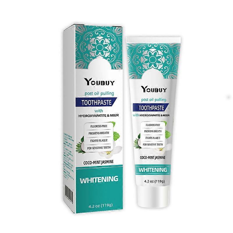 Hydroxyapatite fluoride free toothpaste, whitening toothpaste, fresh breath anti-decay toothpaste, reduce tooth stains whitening toothpaste