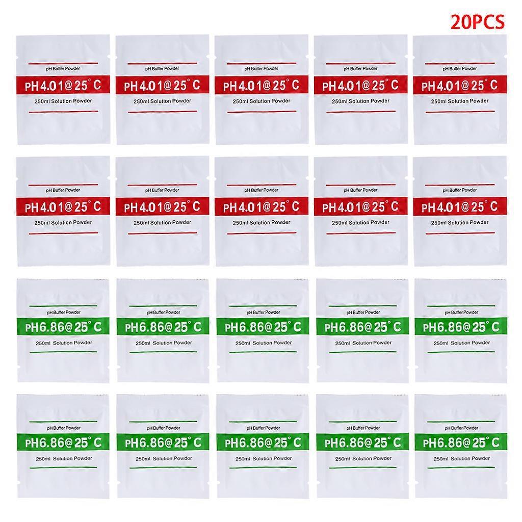 PH Buffer Solution Powder For PH Test Meter Measure Calibration 20 Pieces