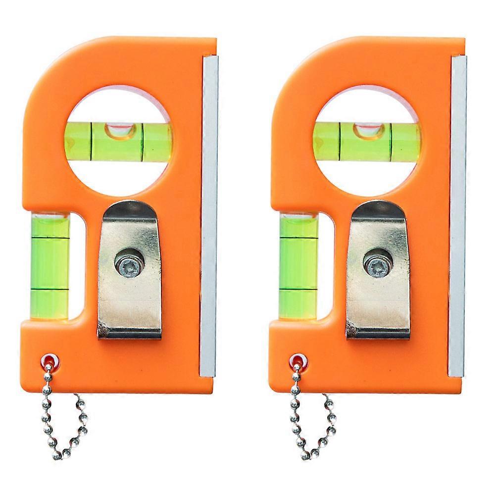 2pcs Practical Level Ruler High Precision Spirit Level Mini Balancing Calibrator