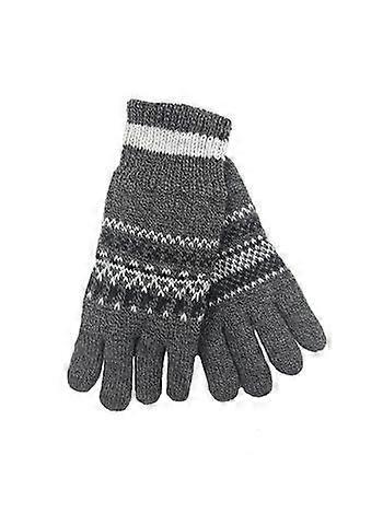Dent's Mens Thinsulate Lined Fairisle Knit Gloves