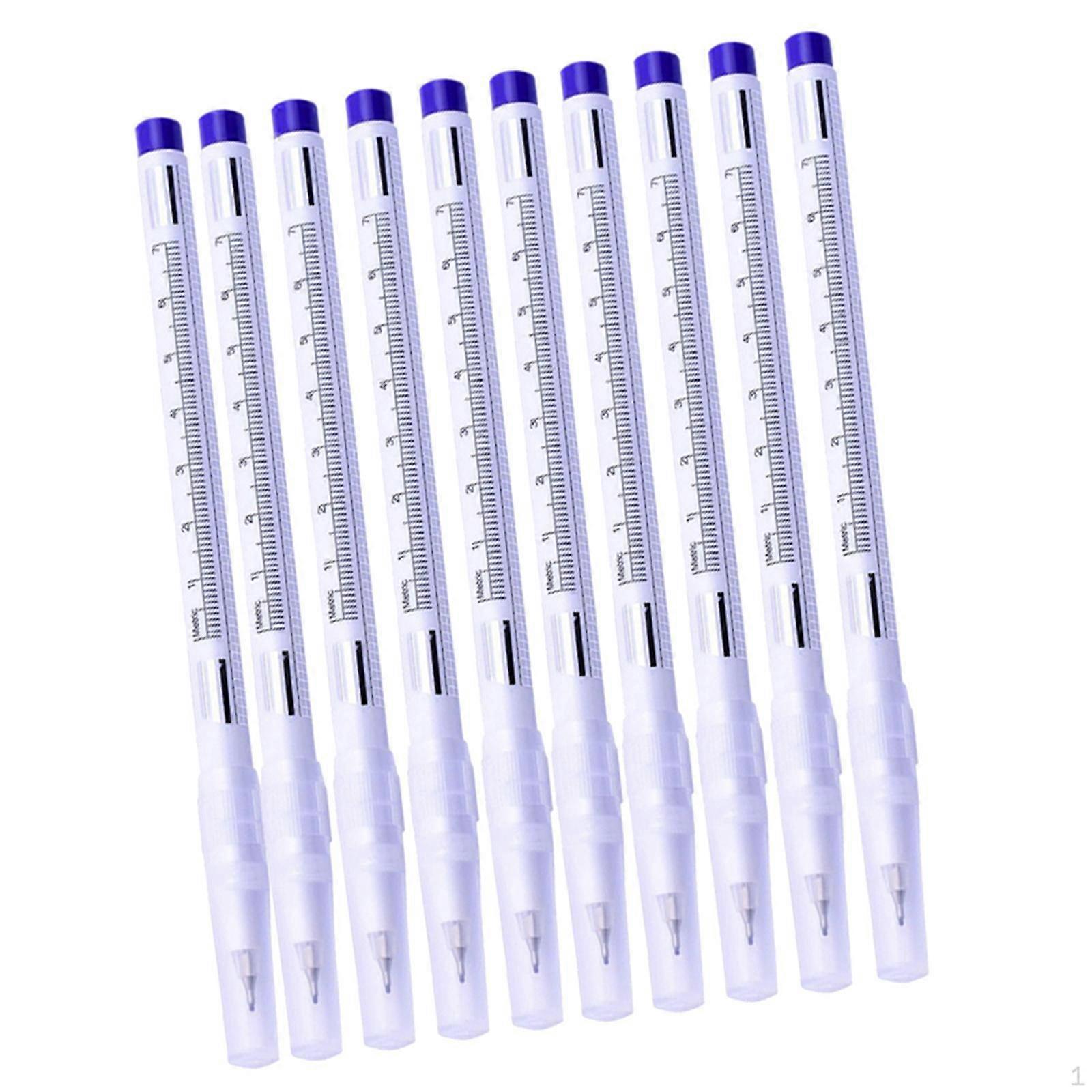 10 Pieces Professional Skin Marker Scribe Pen Ruler Tools Set For Eyebrow Permanent Makeup