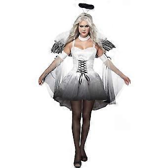 Sexy Fallen Angel Costume for Women Black Evil Party Suit Halloween Bride  Costume | Fruugo UK