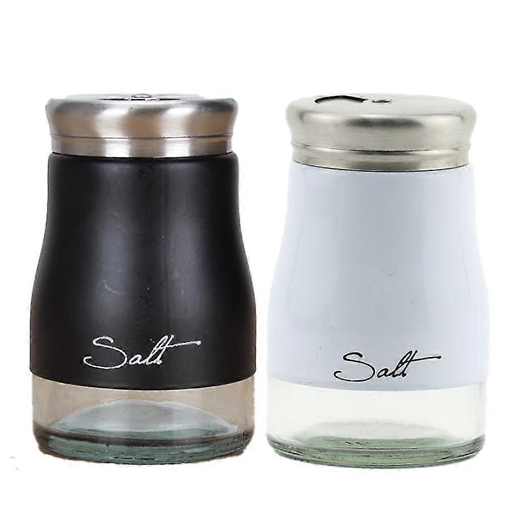 Stainless Steel Salt And Pepper Shakers With Glass Bottom, Modern Kitchen Accessories,5172