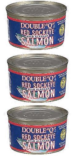 Double Q Wild Alaskan Red Sockeye Salmon 3 Pack